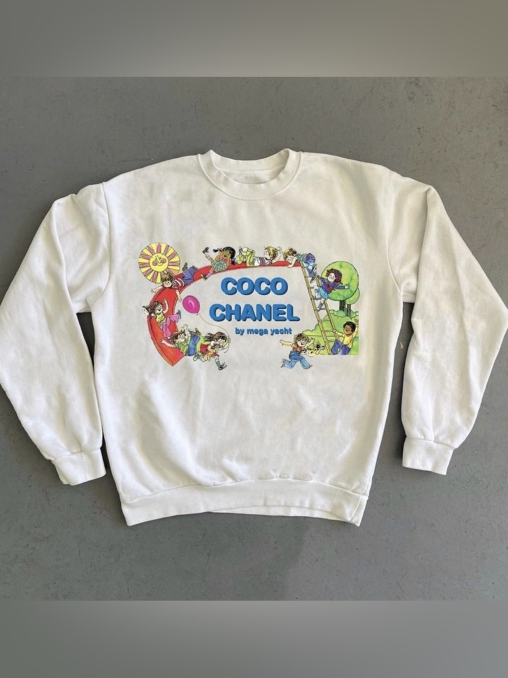 Mega yacht Coco Chanel Sweatshirt Ivory